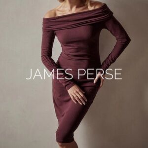 NWT - James Perse Off-Shoulder Dress